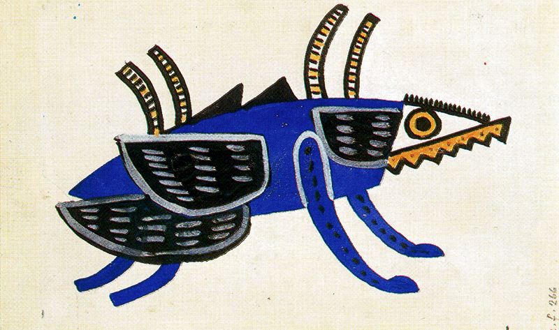 Wikioo.org – La Enciclopedia de las Bellas Artes - Pintura, Obras de arte de Fernand Leger - La creación del mundo , Coleoptera