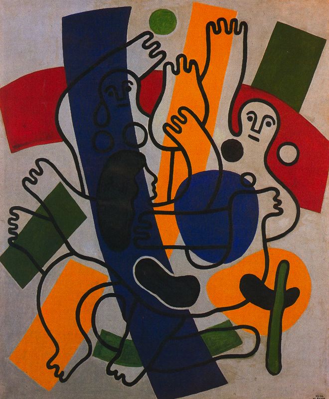 Wikioo.org - The Encyclopedia of Fine Arts - Painting, Artwork by Fernand Leger - The dance