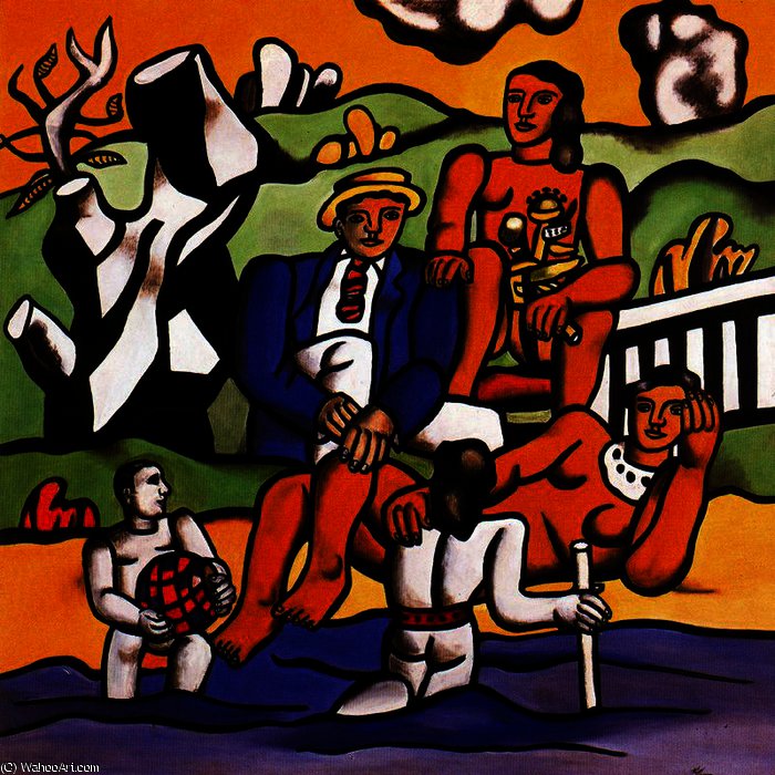 Wikioo.org - The Encyclopedia of Fine Arts - Painting, Artwork by Fernand Leger - The field trip1