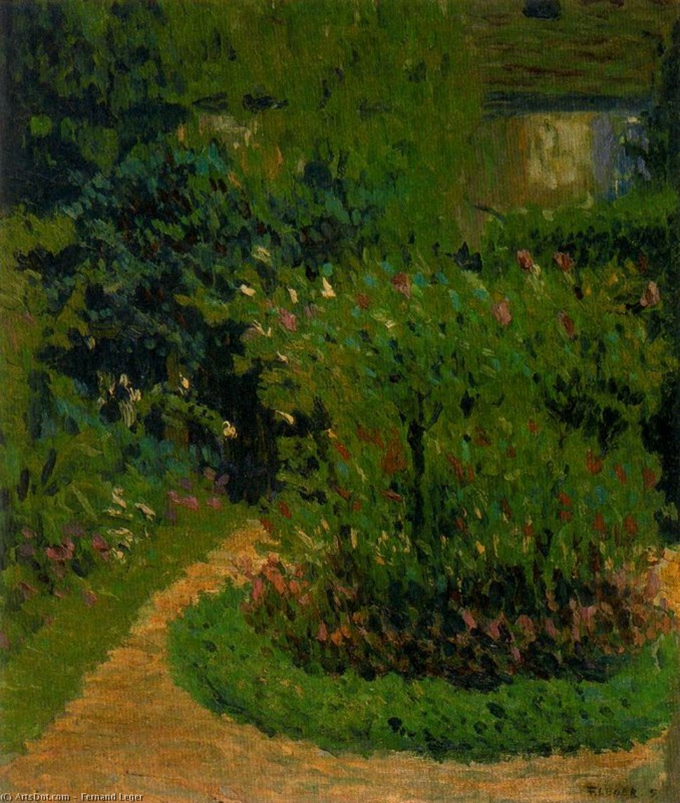 Wikioo.org - สารานุกรมวิจิตรศิลป์ - จิตรกรรม Fernand Leger - The garden of my mother
