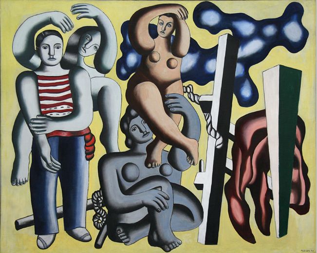 Wikioo.org - สารานุกรมวิจิตรศิลป์ - จิตรกรรม Fernand Leger - The Parrots - The Acrobats
