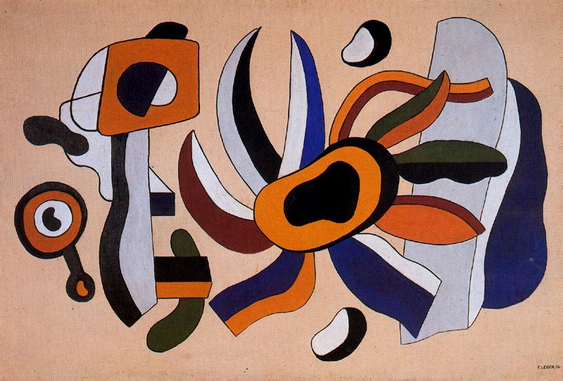 Wikioo.org - The Encyclopedia of Fine Arts - Painting, Artwork by Fernand Leger - The polychrome flower