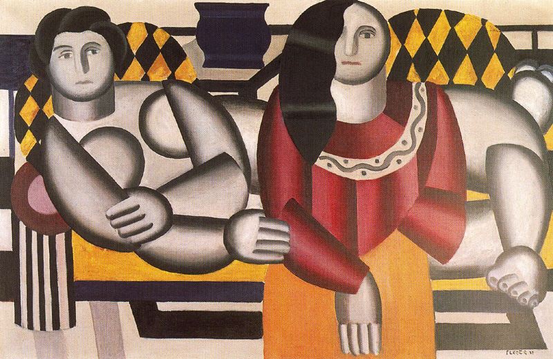 Wikioo.org - The Encyclopedia of Fine Arts - Painting, Artwork by Fernand Leger - The Red Bodice