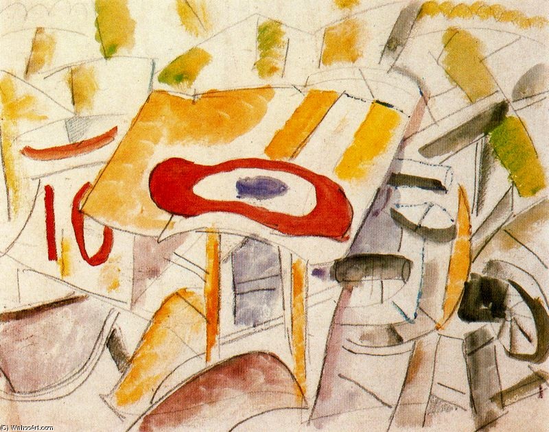 Wikioo.org - The Encyclopedia of Fine Arts - Painting, Artwork by Fernand Leger - The rosette-shattered plane