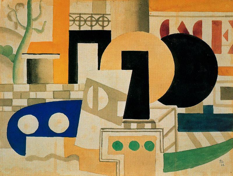 Wikioo.org - The Encyclopedia of Fine Arts - Painting, Artwork by Fernand Leger - The terrace