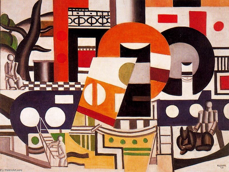 Wikioo.org - The Encyclopedia of Fine Arts - Painting, Artwork by Fernand Leger - The tug