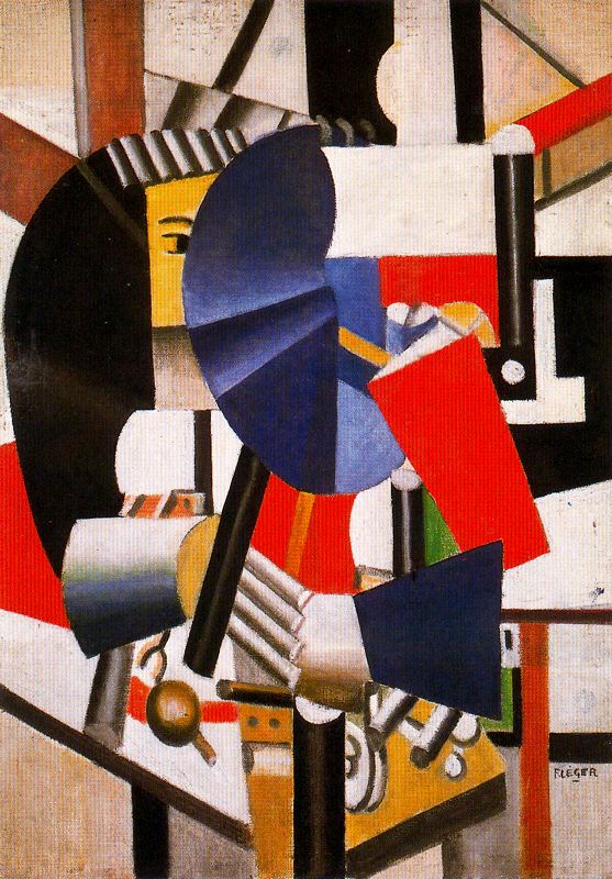 Wikioo.org - The Encyclopedia of Fine Arts - Painting, Artwork by Fernand Leger - The woman in the mirror