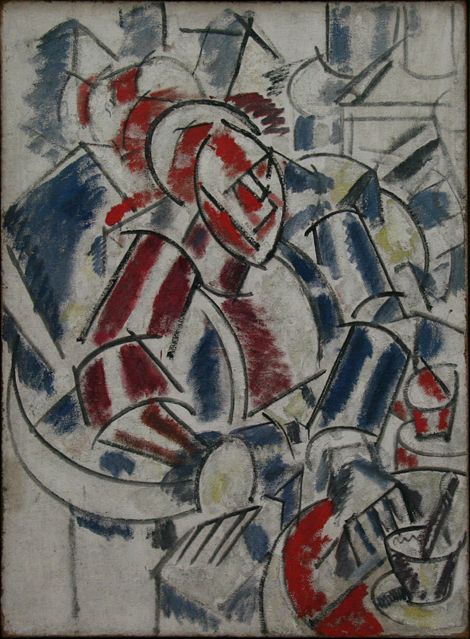 WikiOO.org - Encyclopedia of Fine Arts - Maalaus, taideteos Fernand Leger - The woman in wheelchair