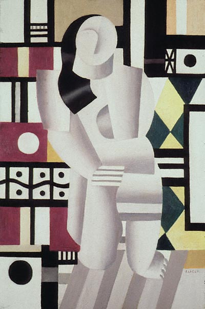 Wikioo.org – La Enciclopedia de las Bellas Artes - Pintura, Obras de arte de Fernand Leger - Mujer en la rodilla