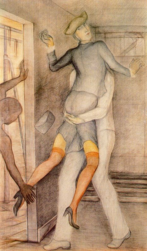 Wikioo.org - The Encyclopedia of Fine Arts - Painting, Artwork by Balthus (Balthasar Klossowski) - Descend to the basement