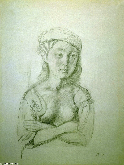 Wikioo.org - The Encyclopedia of Fine Arts - Painting, Artwork by Balthus (Balthasar Klossowski) - Girl with a Beret