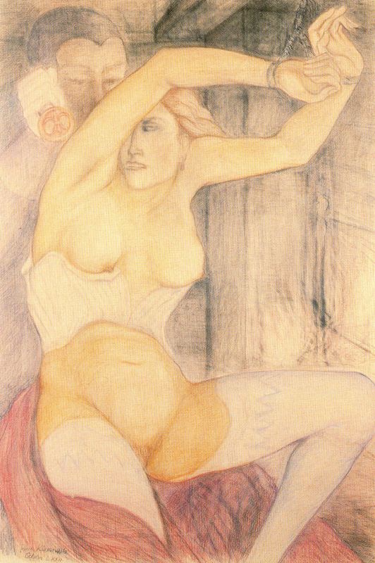 Wikioo.org - The Encyclopedia of Fine Arts - Painting, Artwork by Balthus (Balthasar Klossowski) - Milady con el verdugo de Lille