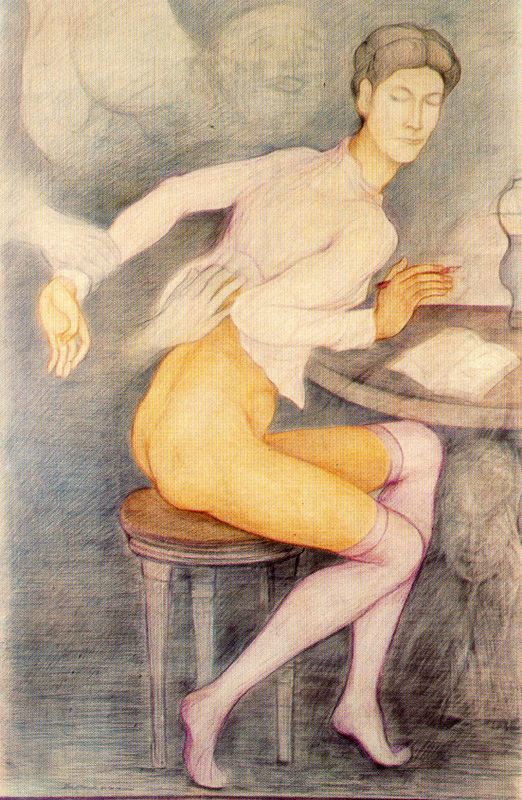 WikiOO.org - Encyclopedia of Fine Arts - Maľba, Artwork Balthus (Balthasar Klossowski) - Roberte attacked by spirits