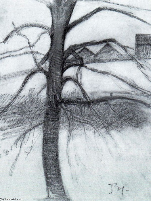 WikiOO.org - Encyclopedia of Fine Arts - Schilderen, Artwork Balthus (Balthasar Klossowski) - Study tree