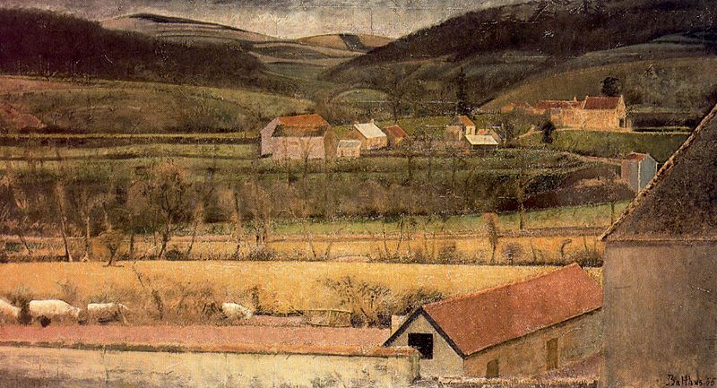 Wikioo.org - The Encyclopedia of Fine Arts - Painting, Artwork by Balthus (Balthasar Klossowski) - The Valley of the Yonne