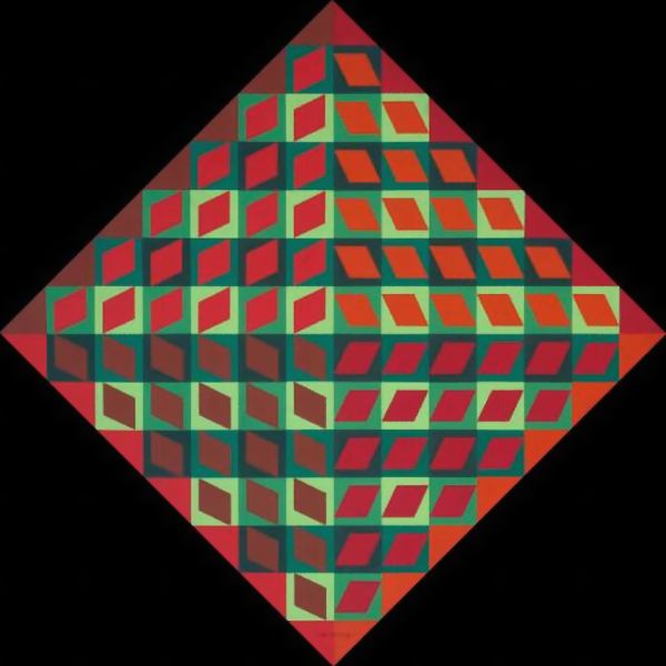 Wikioo.org - The Encyclopedia of Fine Arts - Painting, Artwork by Victor Vasarely - Banya