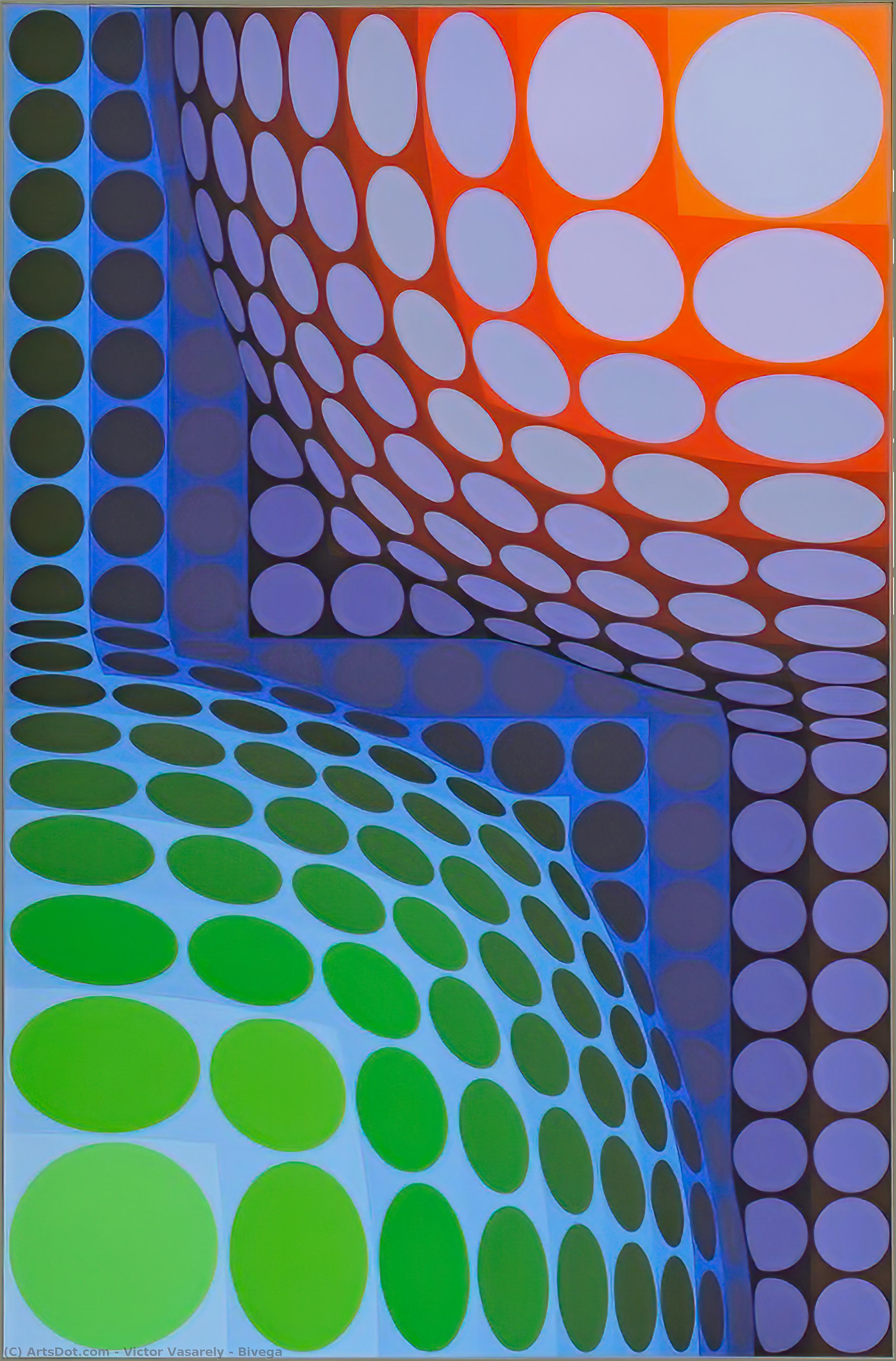 Wikioo.org - The Encyclopedia of Fine Arts - Painting, Artwork by Victor Vasarely - Bivega