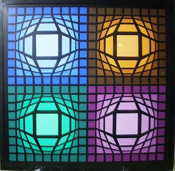 Wikioo.org - The Encyclopedia of Fine Arts - Painting, Artwork by Victor Vasarely - Lain