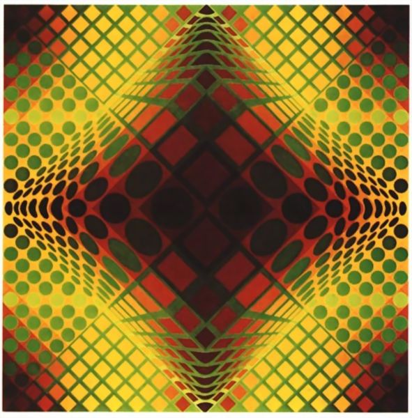 Wikioo.org - The Encyclopedia of Fine Arts - Painting, Artwork by Victor Vasarely - VY-47-C