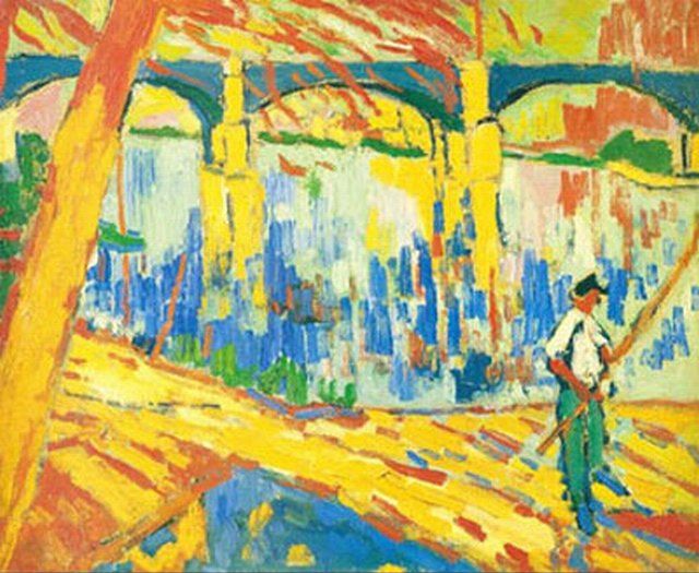 Wikioo.org - The Encyclopedia of Fine Arts - Painting, Artwork by Maurice De Vlaminck - Fishermen in Argenteuil 19