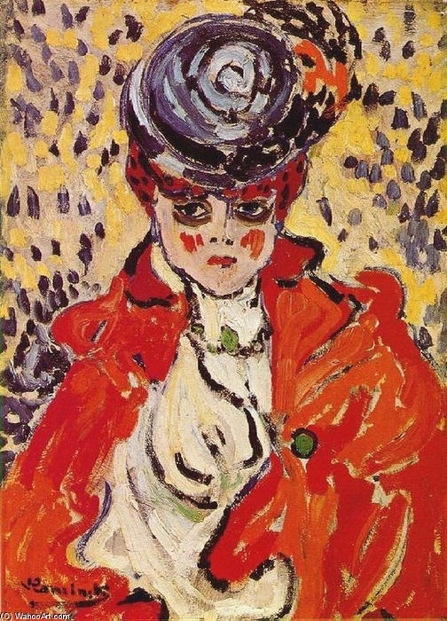 Wikioo.org - The Encyclopedia of Fine Arts - Painting, Artwork by Maurice De Vlaminck - Portrait of a Woman