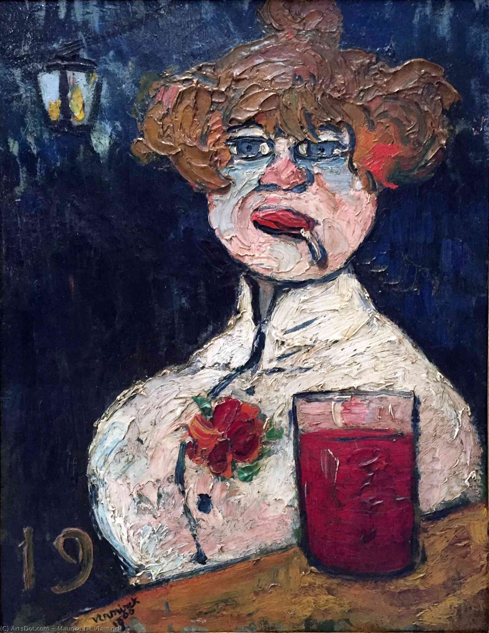 WikiOO.org - Encyclopedia of Fine Arts - Maleri, Artwork Maurice De Vlaminck - The Bar