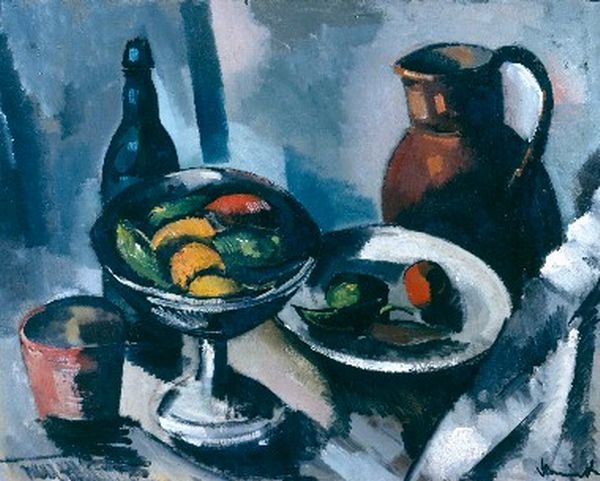 Wikioo.org – L'Encyclopédie des Beaux Arts - Peinture, Oeuvre de Maurice De Vlaminck - La vaisselle