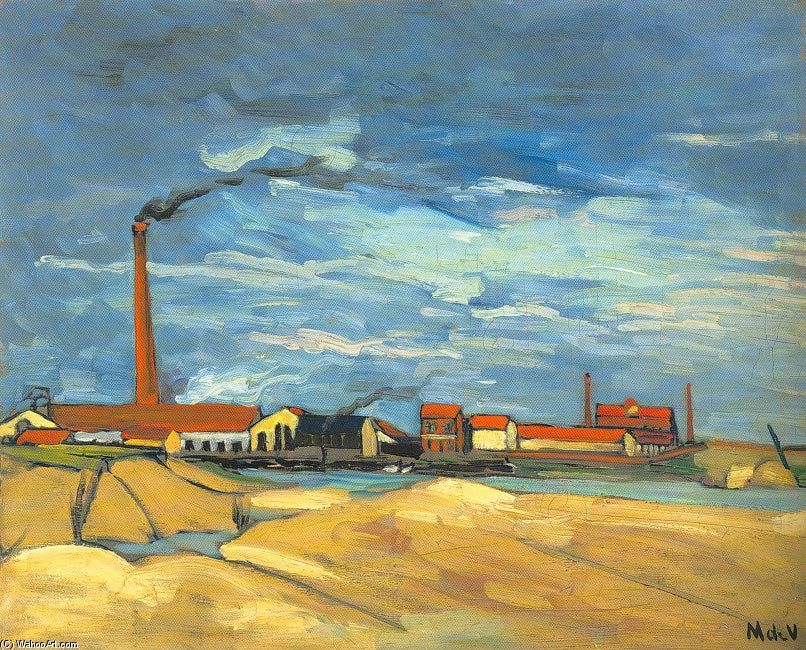WikiOO.org - Encyclopedia of Fine Arts - Maleri, Artwork Maurice De Vlaminck - The Factory
