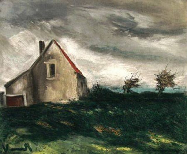 WikiOO.org - Enciclopedia of Fine Arts - Pictura, lucrări de artă Maurice De Vlaminck - The House on the Plain