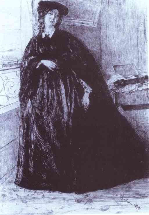 Wikioo.org - Bách khoa toàn thư về mỹ thuật - Vẽ tranh, Tác phẩm nghệ thuật James Abbott Mcneill Whistler - Finette