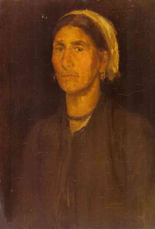Wikioo.org - The Encyclopedia of Fine Arts - Painting, Artwork by James Abbott Mcneill Whistler - Head of a Peasant Woman