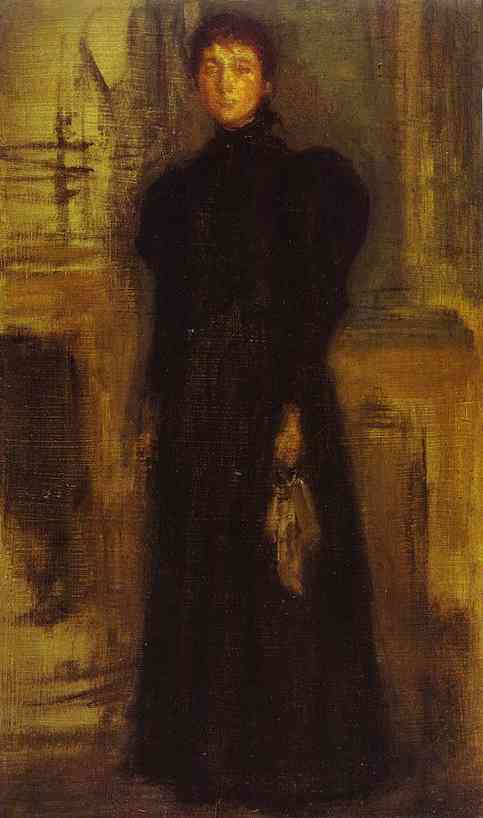 Wikioo.org - The Encyclopedia of Fine Arts - Painting, Artwork by James Abbott Mcneill Whistler - Miss Rosalind Birnie Philip Standing