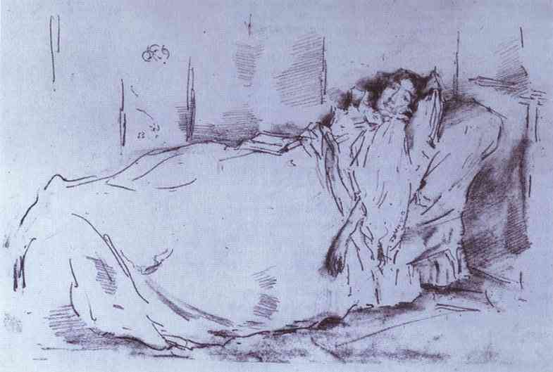 Wikioo.org - The Encyclopedia of Fine Arts - Painting, Artwork by James Abbott Mcneill Whistler - The Siesta