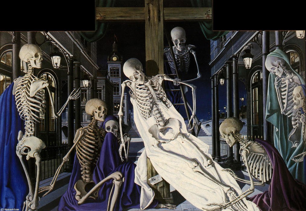 Wikioo.org - The Encyclopedia of Fine Arts - Painting, Artwork by Paul Delvaux - Ecce Homo 