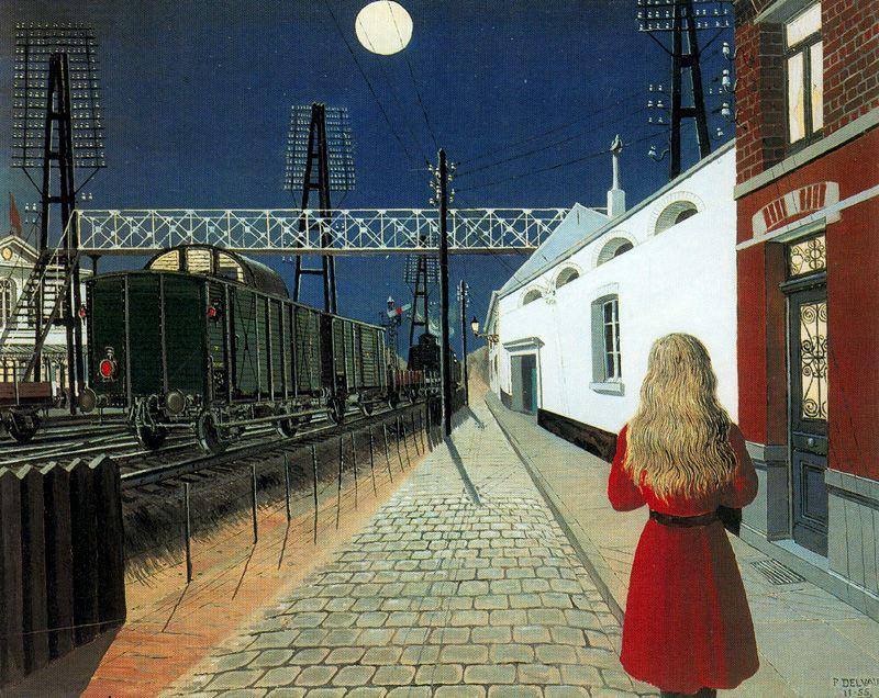 Wikioo.org - The Encyclopedia of Fine Arts - Painting, Artwork by Paul Delvaux - Solitude