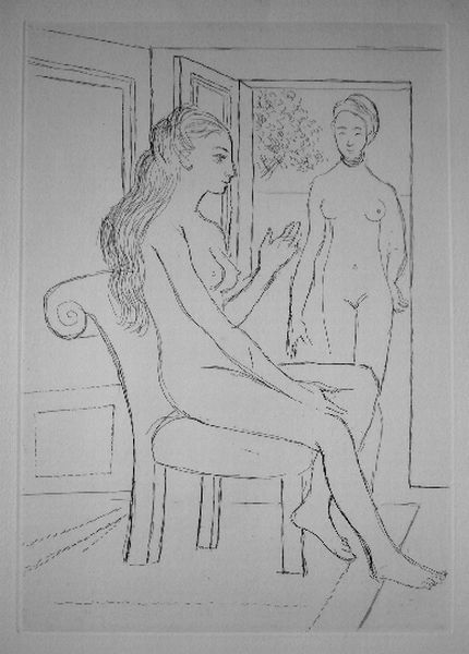 WikiOO.org - Encyclopedia of Fine Arts - Maalaus, taideteos Paul Delvaux - The chair