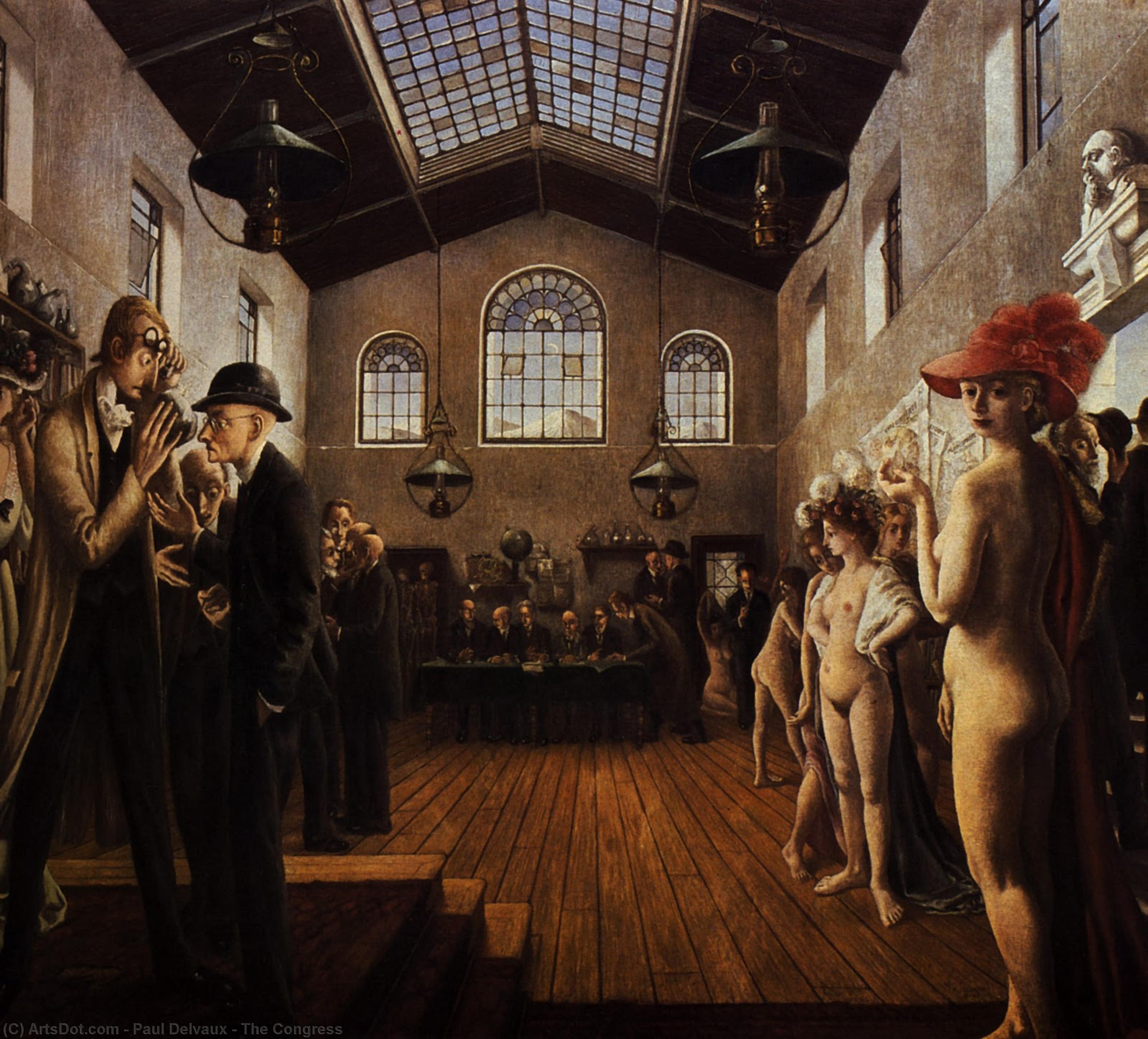 Wikioo.org - The Encyclopedia of Fine Arts - Painting, Artwork by Paul Delvaux - The Congress