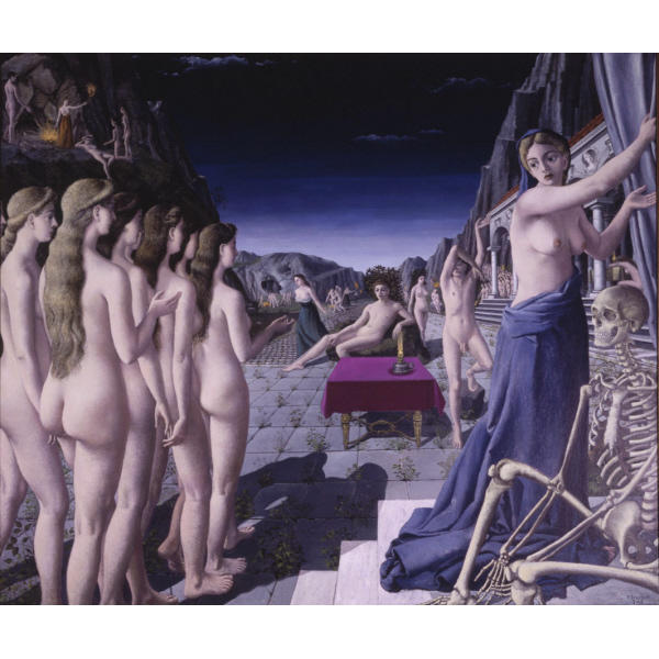 Wikioo.org - The Encyclopedia of Fine Arts - Painting, Artwork by Paul Delvaux - The Fire