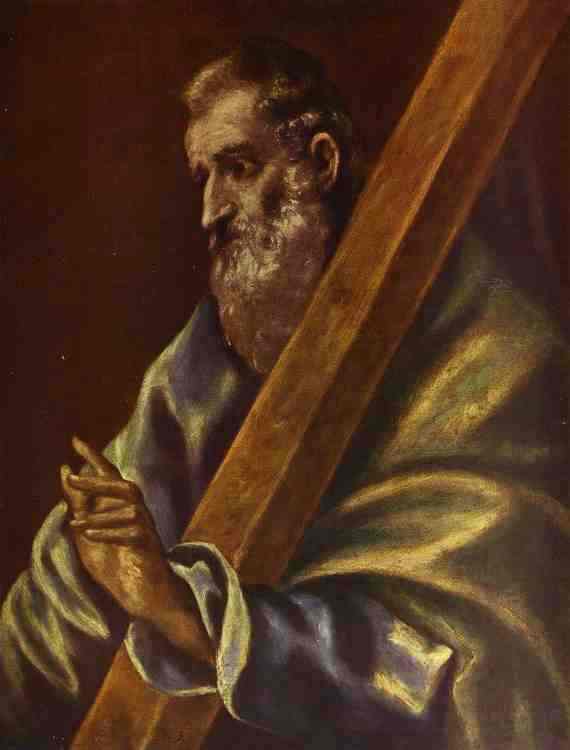 Wikioo.org - Die Enzyklopädie bildender Kunst - Malerei, Kunstwerk von El Greco (Doménikos Theotokopoulos) - apostel der heilige andreas