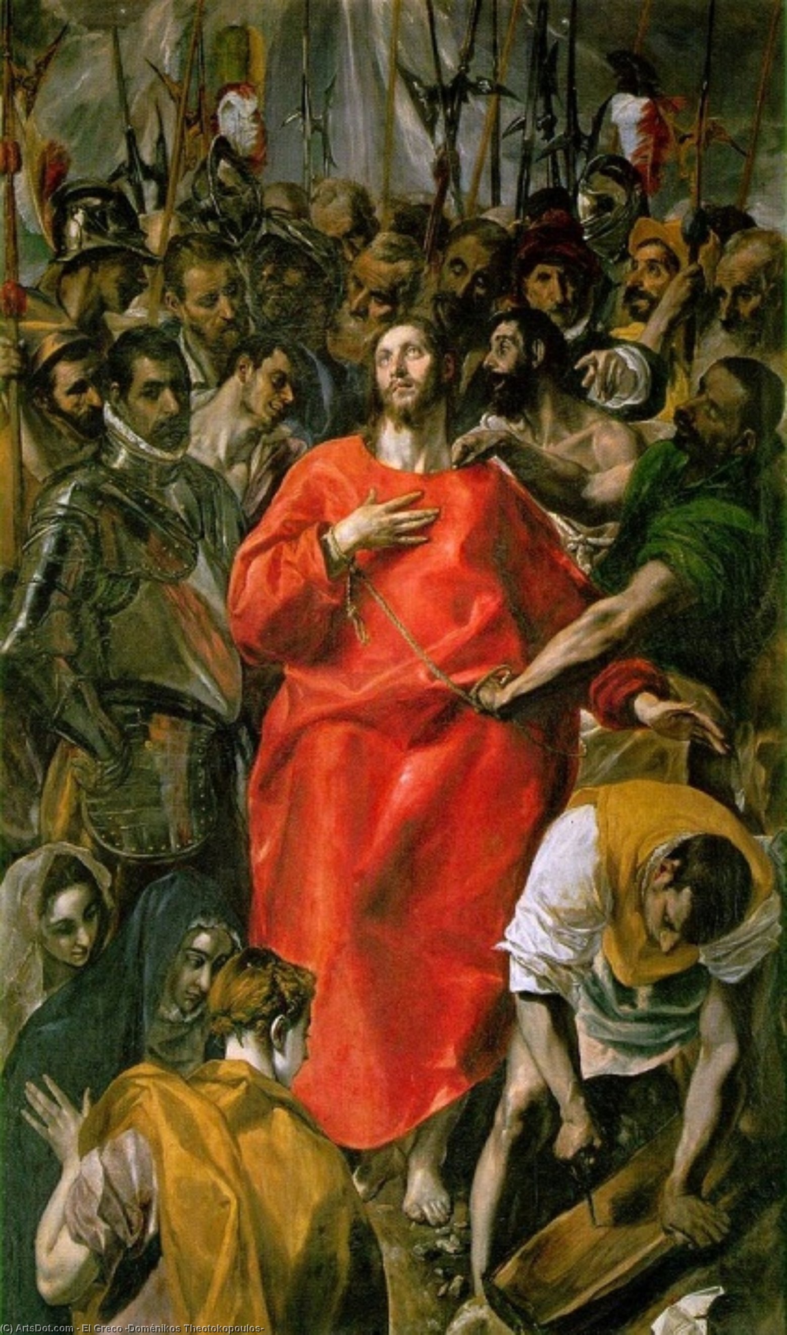 WikiOO.org - Enciklopedija likovnih umjetnosti - Slikarstvo, umjetnička djela El Greco (Doménikos Theotokopoulos) - El Espolio