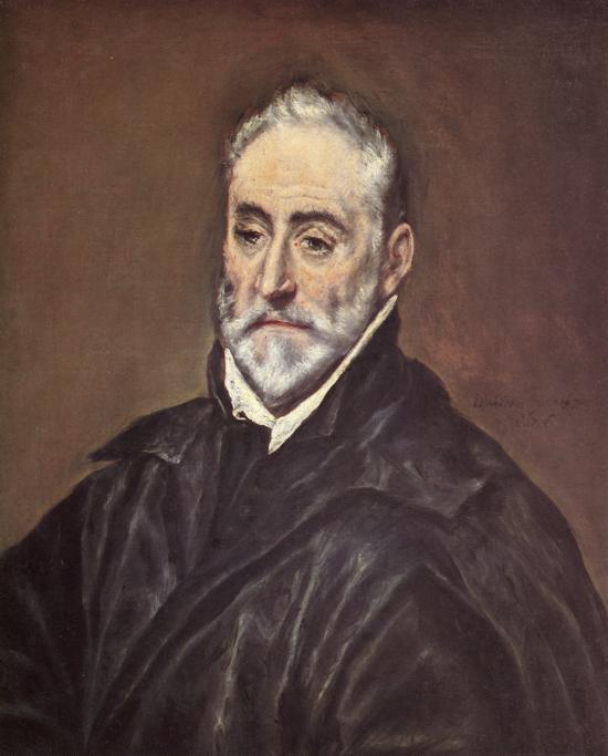 WikiOO.org - Encyclopedia of Fine Arts - Festés, Grafika El Greco (Doménikos Theotokopoulos) - Portrait of Antonio de Covarrubias y Leiva