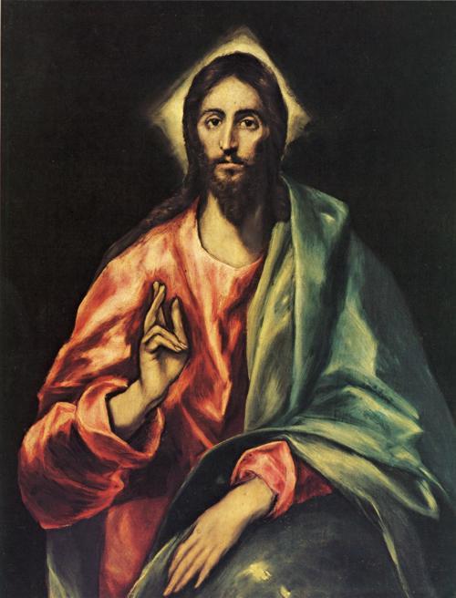 WikiOO.org - Güzel Sanatlar Ansiklopedisi - Resim, Resimler El Greco (Doménikos Theotokopoulos) - Saviour