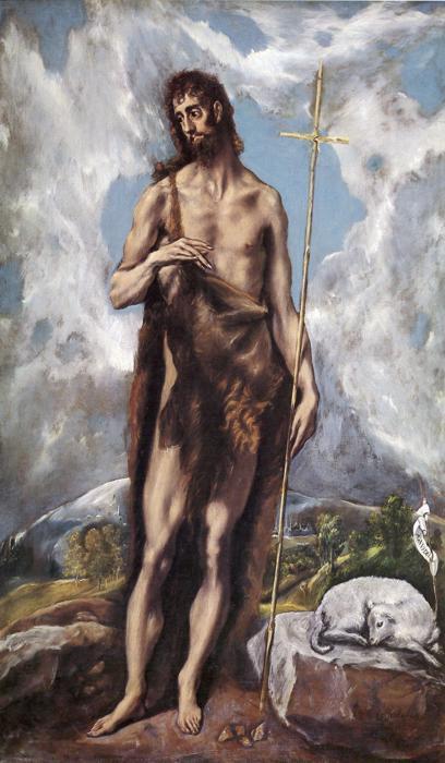 Wikioo.org - The Encyclopedia of Fine Arts - Painting, Artwork by El Greco (Doménikos Theotokopoulos) - St. John the Baptist