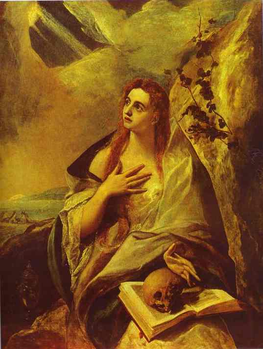 WikiOO.org - Енциклопедія образотворчого мистецтва - Живопис, Картини
 El Greco (Doménikos Theotokopoulos) - St. Mary Magdalene
