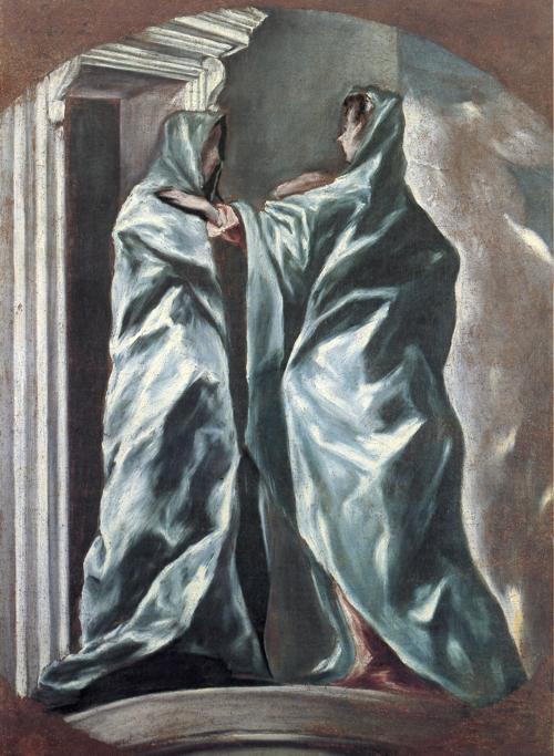 WikiOO.org - Енциклопедия за изящни изкуства - Живопис, Произведения на изкуството El Greco (Doménikos Theotokopoulos) - Visitation
