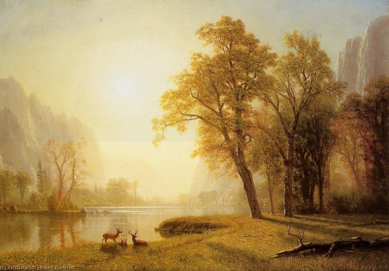 Wikioo.org - The Encyclopedia of Fine Arts - Painting, Artwork by Albert Bierstadt - Kings River Canyon, California