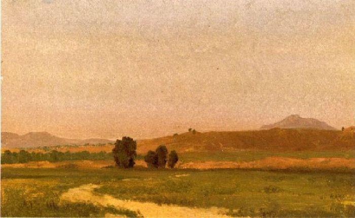 WikiOO.org - 百科事典 - 絵画、アートワーク Albert Bierstadt - 上の日没 ザー  海岸  1