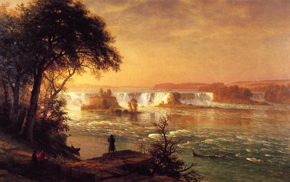 Wikioo.org – La Enciclopedia de las Bellas Artes - Pintura, Obras de arte de Albert Bierstadt - el caídas de san Antonio