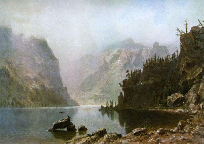 Wikioo.org - The Encyclopedia of Fine Arts - Painting, Artwork by Albert Bierstadt - Western Landscape III