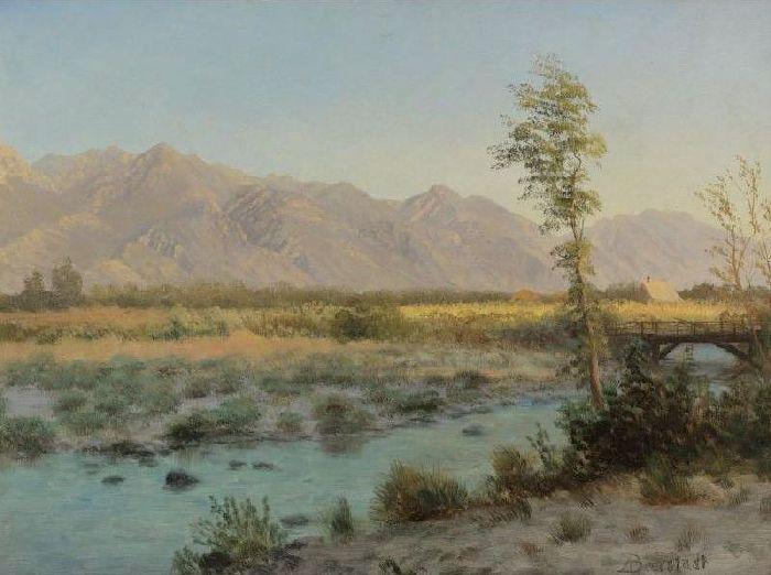 Wikioo.org – L'Enciclopedia delle Belle Arti - Pittura, Opere di Albert Bierstadt - Paesaggio occidentale IV